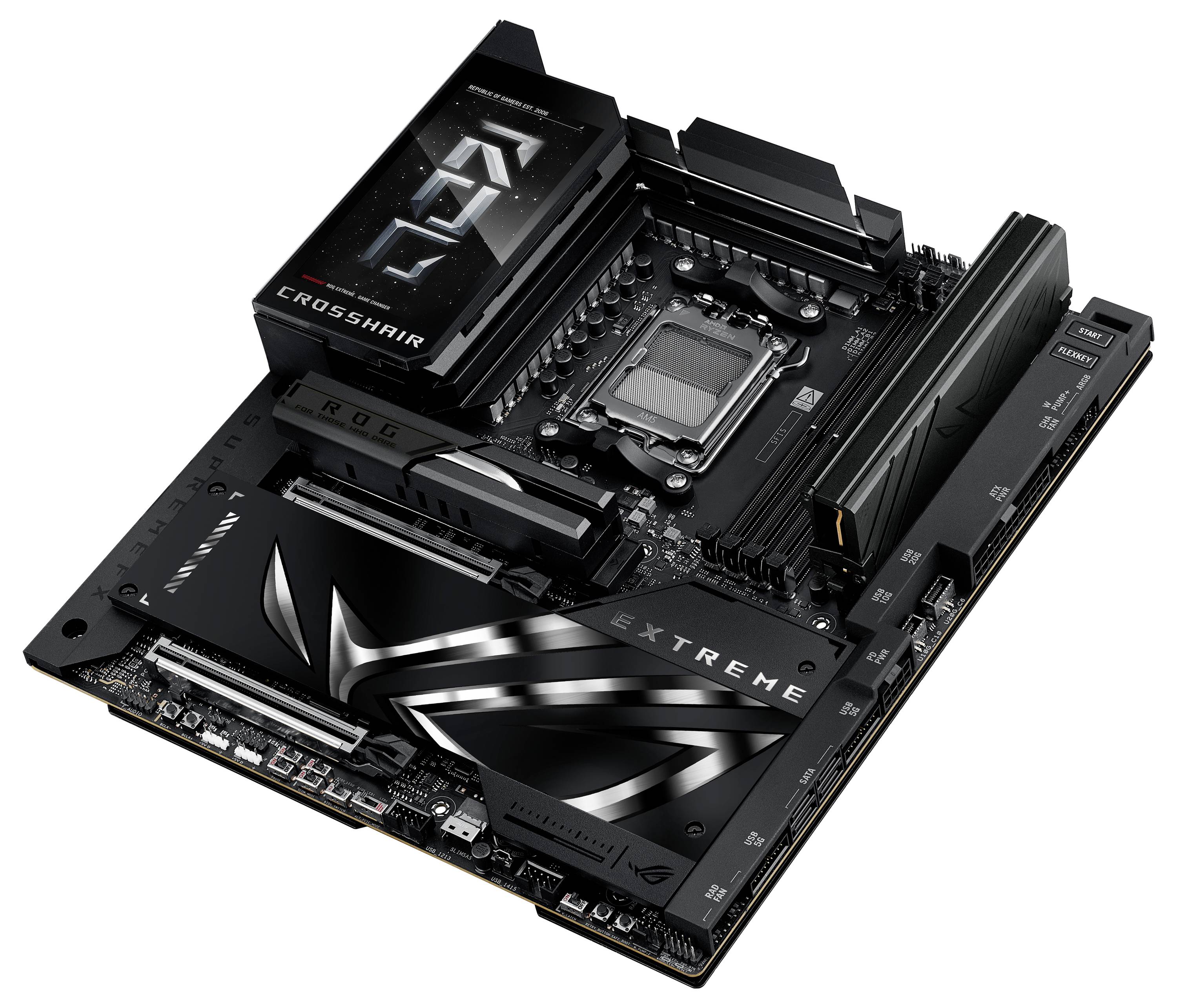 Asus MB ASUS ROG CROSSHAIR X870E EXTREME Mainboard Sockel (PC) AMD® AM5 Formfaktor (Details) E-ATX Mainboard-Chipsatz AM-12