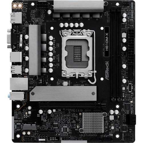 Thumbnail - ASRock H810M-X Mainboard Sockel (PC) Intel® LGA 1851 Formfaktor (Details) Micro-ATX Mainboard-Chipsatz Intel® H810