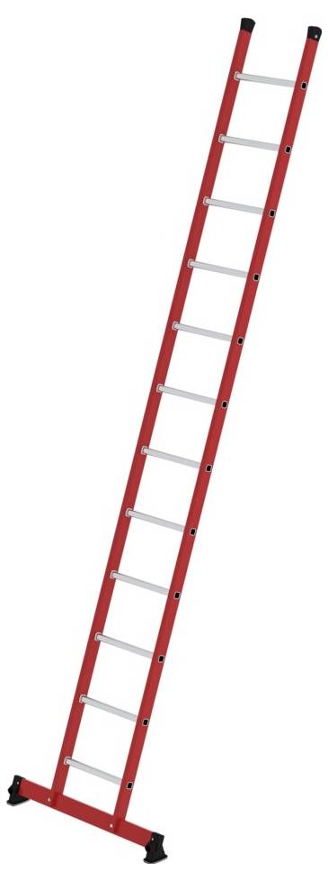 Thumbnail - MUNK Günzburger Steigtechnik 035322 GFK/Alu Sprossen-Anlegeleiter Arbeitshöhe (max.): 4.70 cm