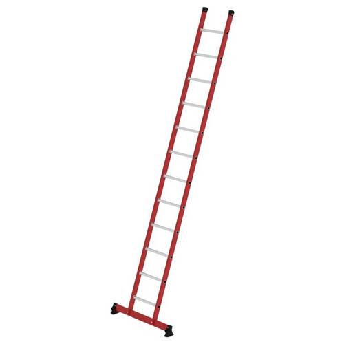 Thumbnail - MUNK Günzburger Steigtechnik 035322 GFK/Alu Sprossen-Anlegeleiter Arbeitshöhe (max.): 4.70 cm