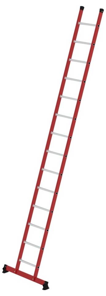 Thumbnail - MUNK Günzburger Steigtechnik 035324 GFK/Alu Sprossen-Anlegeleiter Arbeitshöhe (max.): 4.70 cm