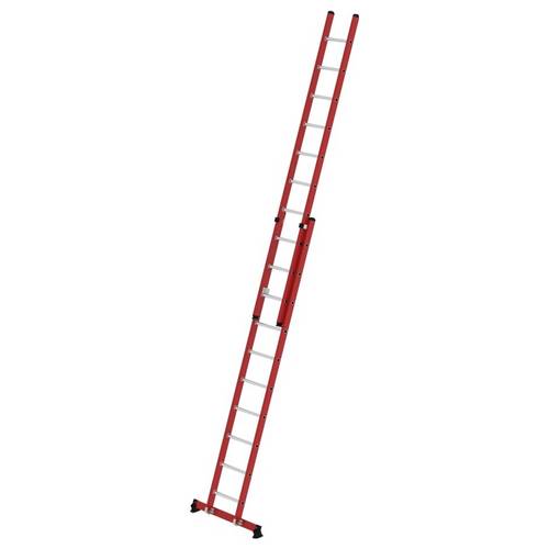 MUNK Günzburger Steigtechnik 035530 GFK/Alu Sprossen-Schiebeleiter Arbeitshöhe (max.): 6.1 cm 17.4