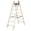 MUNK Günzburger Steigtechnik 033814 Holz Stufen-Stehleiter 12.8 kg