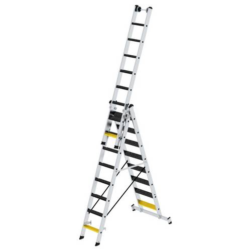 Thumbnail - MUNK Günzburger Steigtechnik 033325 Aluminium Stufen-Mehrzweckleiter 28 kg
