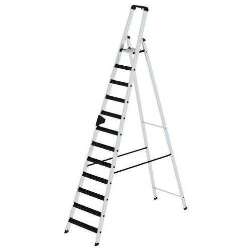 MUNK Günzburger Steigtechnik 042114 Aluminium Stufen-Stehleiter