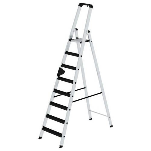 MUNK Günzburger Steigtechnik 042109 Aluminium Stufen-Stehleiter