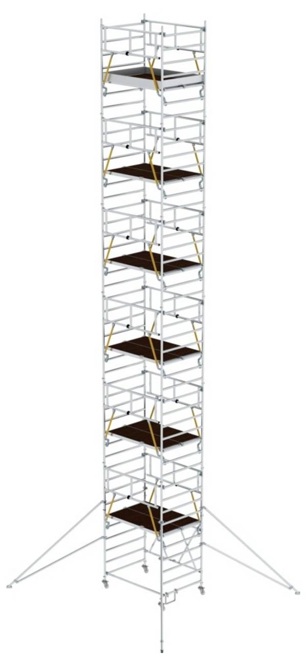 MUNK Günzburger Steigtechnik 115214 Aluminium Klappgerüst Arbeitshöhe (max.): 13.88 cm