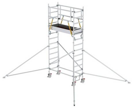 MUNK Günzburger Steigtechnik 154349  Aluminium Rollgerüst  Arbeitshöhe (max.): 5.07 cm