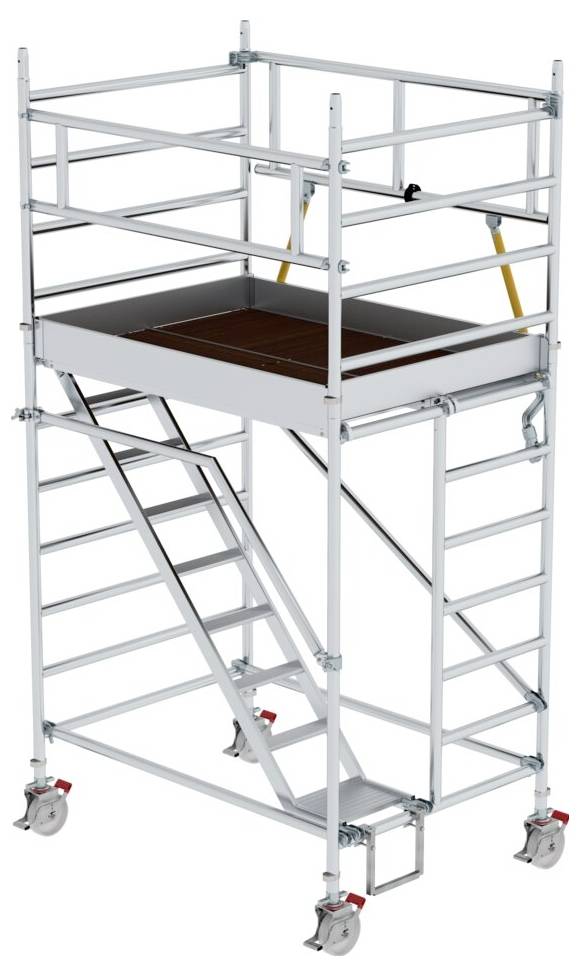 Thumbnail - MUNK Günzburger Steigtechnik 167101 Aluminium Rollgerüst Arbeitshöhe (max.): 4.51 cm