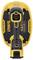 Ein gelbes Grabo Lifter-Sauggerät von DeWalt mit digitaler Anzeige und Bedienelementen in Schwarz und Gelb, zum Heben schwerer Materialien.