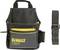 'Schwarze und gelbe DeWalt-Werkzeugtasche mit mehreren Fächern und einer abnehmbaren schwarzen Gürtelschlaufe.'