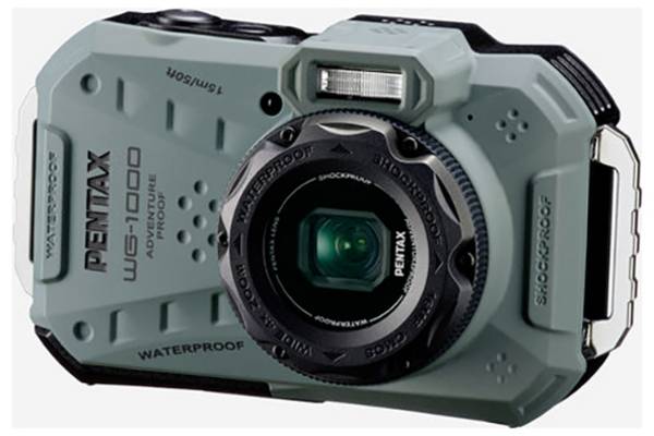 Pentax Pentax WG-1000 olive Action Cam Wasserfest, Full-HD