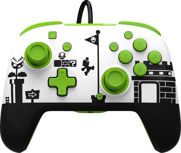 Nintendo PDP Nintendo Switch Controller Retro Mar Gamepad Nintendo Switch, Nintendo Switch OLED Schwarz, Grün, Weiß