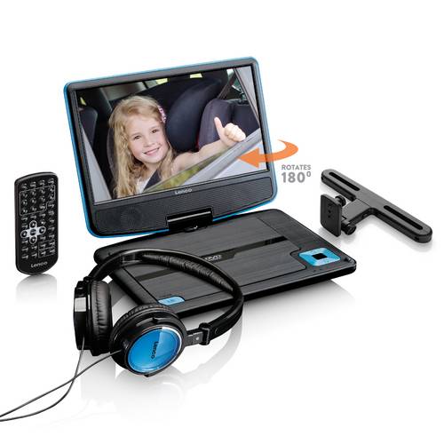 Thumbnail - Lenco Lenco DVP-910BU - 9 Zoll tragbarer DVD-Spieler Tragbarer TV mit DVD-Player