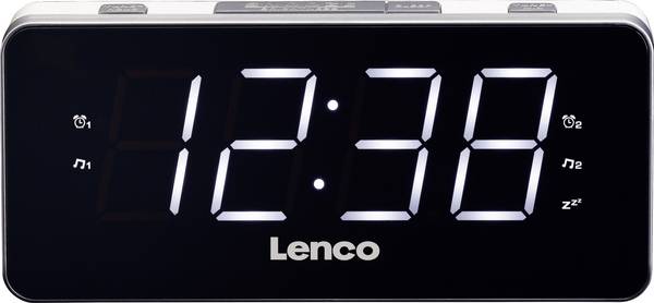 Lenco CR-18 Radiowecker UKW UKW  Weckfunktion Weiß