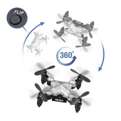 Reely Suitcase mini drone Quadrocopter RtF Einsteiger, Kameraflug Silber-Schwarz-9