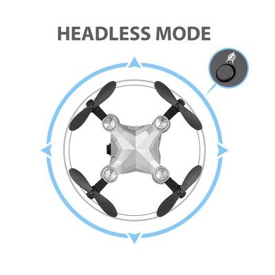 Reely Suitcase mini drone Quadrocopter RtF Einsteiger, Kameraflug Silber-Schwarz-10