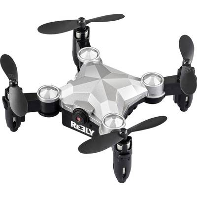 Reely Suitcase mini drone Quadrocopter RtF Einsteiger, Kameraflug Silber-Schwarz-0