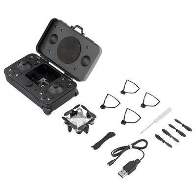 Reely Suitcase mini drone Quadrocopter RtF Einsteiger, Kameraflug Silber-Schwarz-5