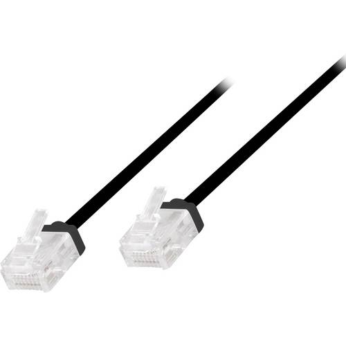 LogiLink CQ3003U RJ45 Netzwerkkabel, Patchkabel CAT 6a U/UTP 0.15 m Schwarz extrem dünn, hochflexibel, Flammwidrig, Halo...