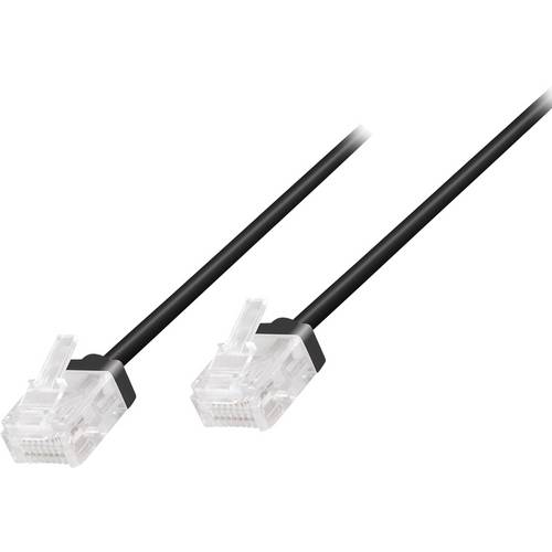 Thumbnail - LogiLink CQ3063U RJ45 Netzwerkkabel, Patchkabel CAT 6a U/UTP 3.00 m Schwarz extrem dünn, hochflexibel, Flammwidrig, Halo...
