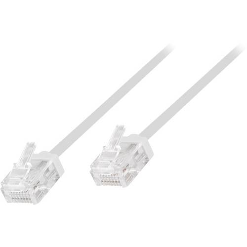 LogiLink CQ3101U RJ45 Netzwerkkabel, Patchkabel CAT 6a U/UTP 15.00 m Weiß extrem dünn, hochflexibel, Flammwidrig, Haloge...