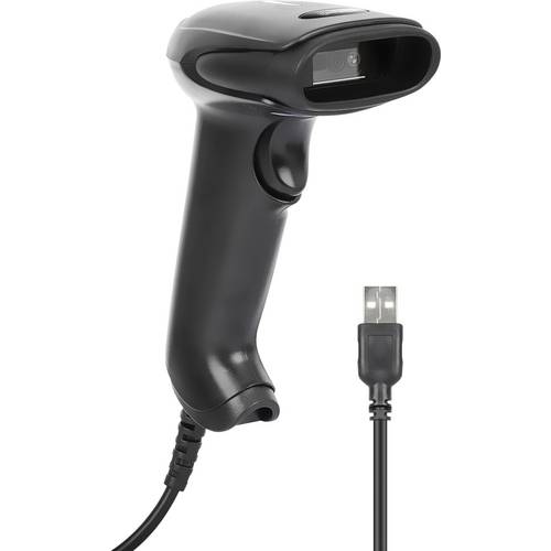 Thumbnail - Manhattan 2D LED-Barcodescanner 320mm Scanreichweite integriertes 1,4m USB-A-Kabel schwarz 2D Barcode-Scanner Kabelgebun...