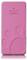 Eine pinke Powerbank mit eingraviertem Pfotenabdruck-Design, Aufschrift 'Made in PRC', sowie CE- und FCC-Kennzeichnungen.
