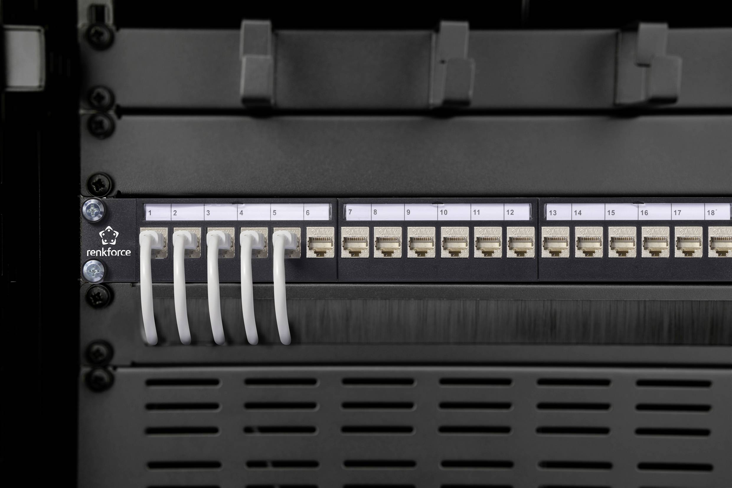 Renkforce 24 Port 483 mm (19") 1 HE Schwarz Unbestückt-3