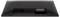 Rückansicht eines Computermonitors, zeigt Anschlüsse: Strom, zwei HDMI-Ports, DisplayPort und USB-Ports. Schwarzes Gehäuse.