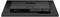 Rückansicht eines Computerbildschirms mit sichtbaren Anschlussmöglichkeiten, einschließlich mehrerer USB-Anschlüsse und Netzteil.