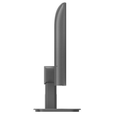 Flachbildschirm von der Seite; zeigt schlankes, modernes Design mit dünnem Rahmen.
