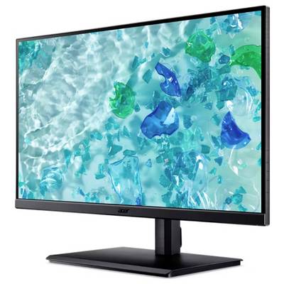 Ein Computerbildschirm zeigt ein Meeresthema mit blau-grünen abstrakten Formen auf einem türkisfarbenen, wasserähnlichen Hintergrund.