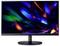 Ein Monitor mit lebhaftem Hintergrund aus blauen, roten und grünen Formen. Hauptsächlich als elektronisches Displaygerät genutzt.