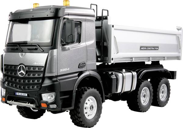 Amewi 22685 Mercedes-Benz Arocs Kipper 6x6 anthrazit 1:14 Elektro RC Funktionsmodell RtR