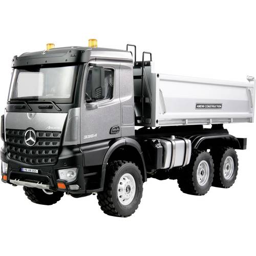 Amewi 22685 Mercedes-Benz Arocs Kipper 6x6 anthrazit 1:14 Elektro RC Funktionsmodell RtR