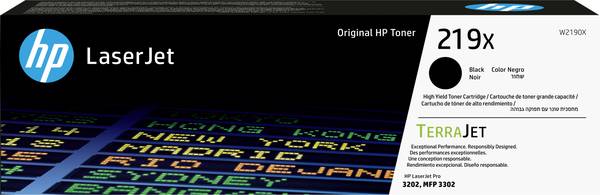 HP Toner HP 219X - Hohe Ergiebigkeit - Schwarz - Original Schwarz 3200 Seiten W2190X