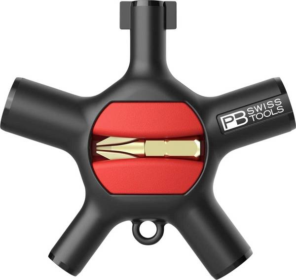 PB Swiss Tools Schaltschrankschlüssel Universal, 9-in-1, PB 900,  Bithalter  Schlitz