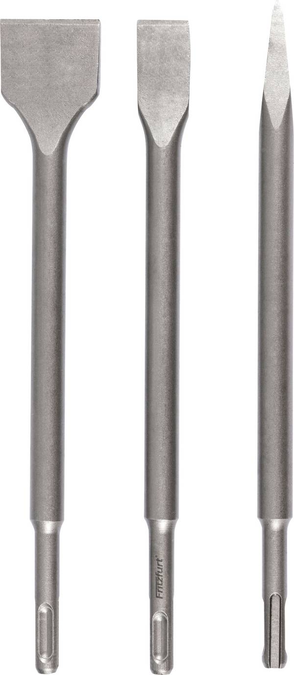 FRITZFURT 3161-3003 40CR-Stahl Hammerbohrer-Set 3teilig SDS-Plus 1 Set