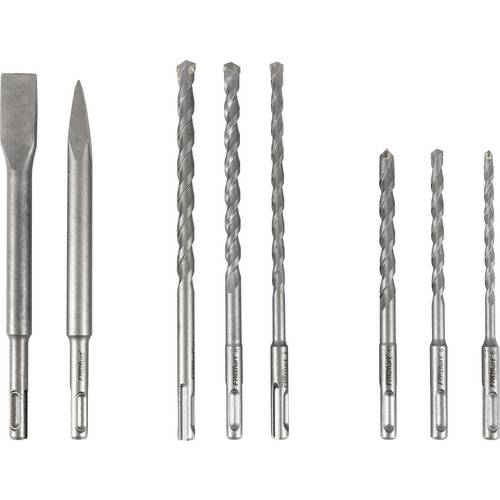 FRITZFURT 3161-3008 40CR-Stahl Hammerbohrer-Set 8teilig 6 mm, 8 mm, 10 mm, 12 mm SDS-Plus 1 Set