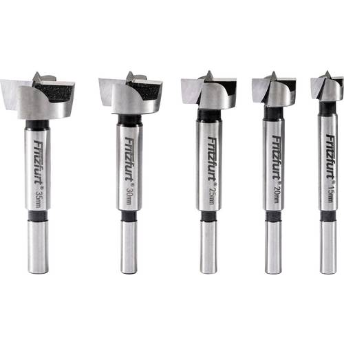 FRITZFURT 2800-3205 Forstnerbohrer-Set 6teilig 15 mm, 20 mm, 25 mm, 30 mm, 35 mm Gesamtlänge 200 mm Zylinderschaft 1 Set