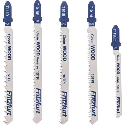 FRITZFURT 3401-3201 Stichsägeblatt-Set Holz 5-teilig 1 Set