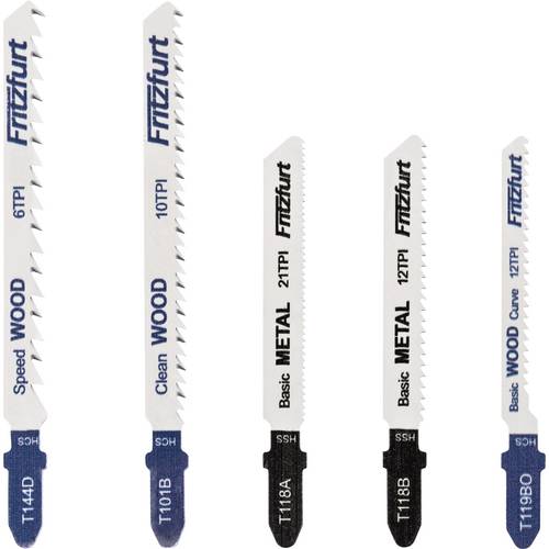 FRITZFURT 3401-3203 Stichsägeblatt-Set Universal 5-teilig 1 Set