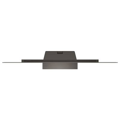 Ein schlanker, moderner Fernseher, von der Seite betrachtet, mit dünnem Profil und minimalistischem Design.