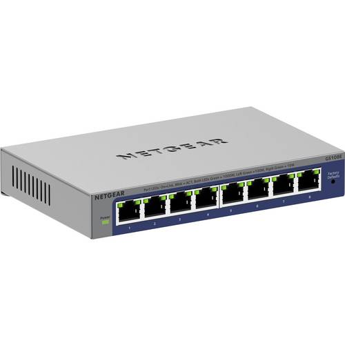 NETGEAR Plus GS108Ev4 Netzwerk Switch