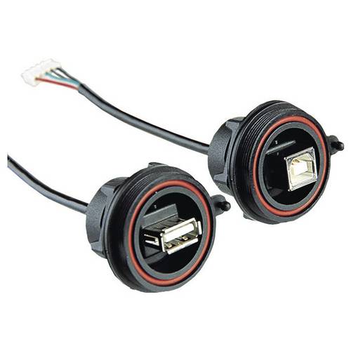 USB-Kabel, 5-polig, Buchse, USB A, PX0843/A Buchse, Buchse PX0843/A Bulgin Inhalt: 1 St.