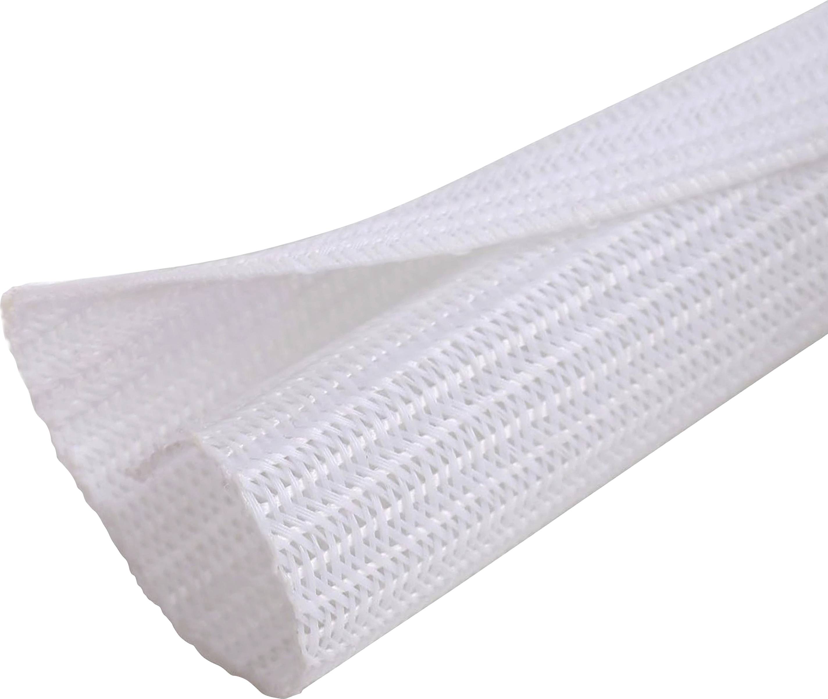 Quadrios 24CA465 24CA465 Geflechtschlauch Weiß Polyester 32 bis 33 mm Meterware