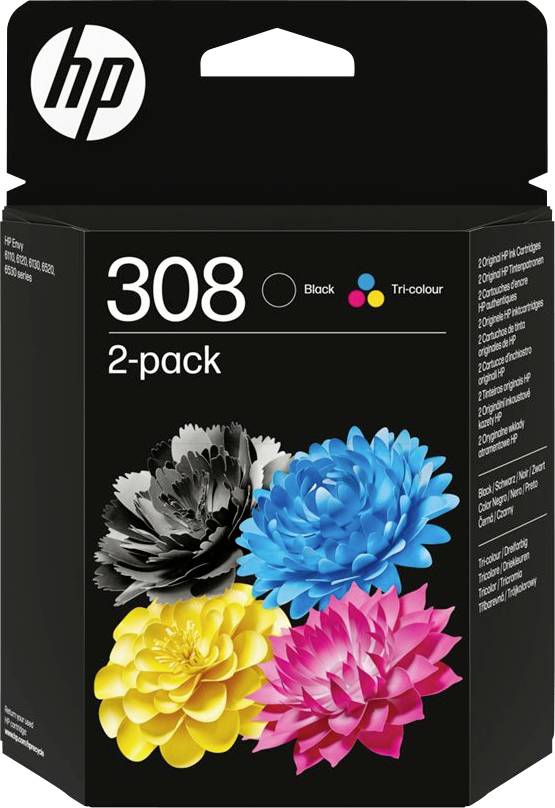 HP Druckerpatrone 308 Original Schwarz, Color 6L6S6UE