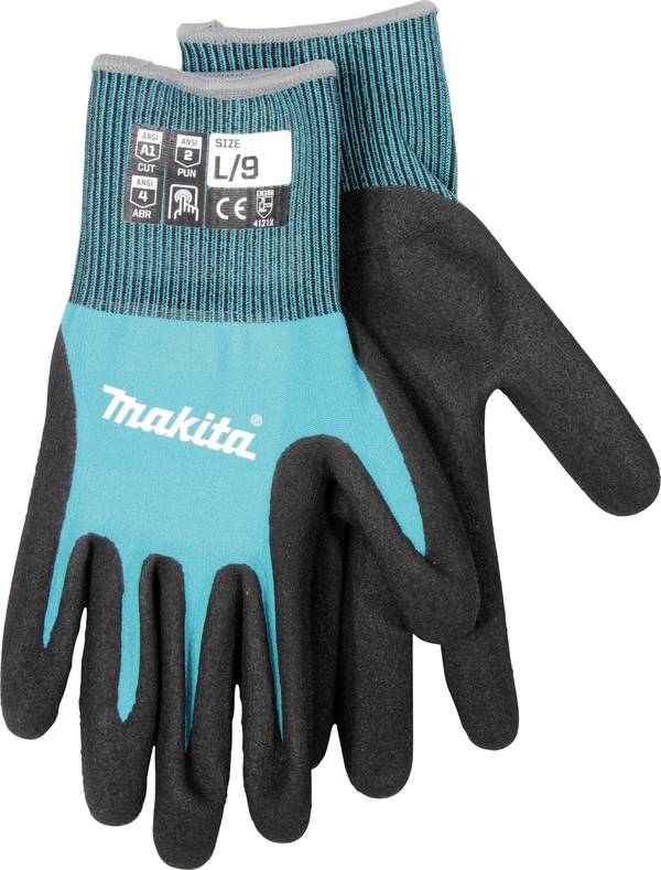 Makita P-84698 Arbeitshandschuhe Nitril Gr.9(L)  Arbeitshandschuh Größe (Handschuhe): 9, L EN 388:2016+A1:2018  ISO 21420:2020 PSA-Kat. II 1 St.