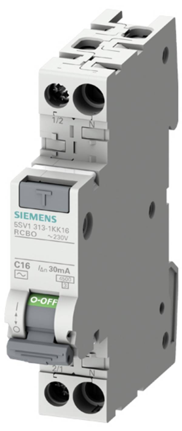 Siemens 5SV13131KK16 5SV1313-1KK16 FI-Schutzschalter/Leitungsschutzschalter  AC     0.03 A